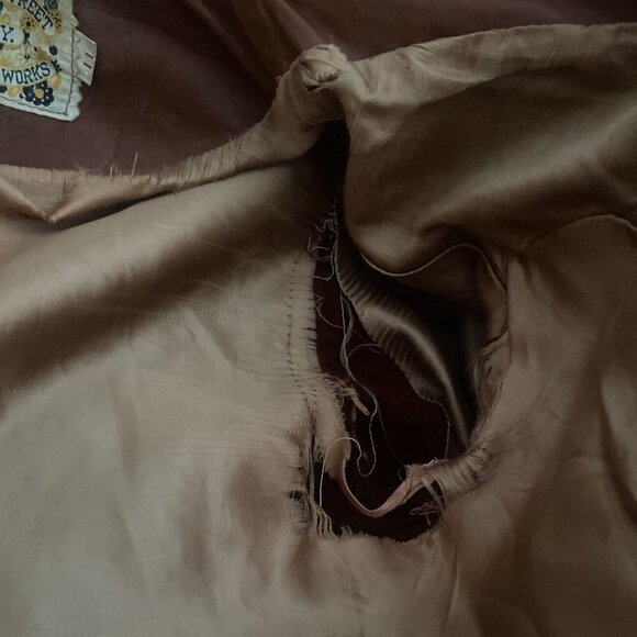 North Street NY USA Woman S (11) Vintage 60s 50s Brown Leather Works Jacket - Picture 10 of 10